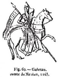 На фото Галеран IV де Бомон, граф де Мёлан